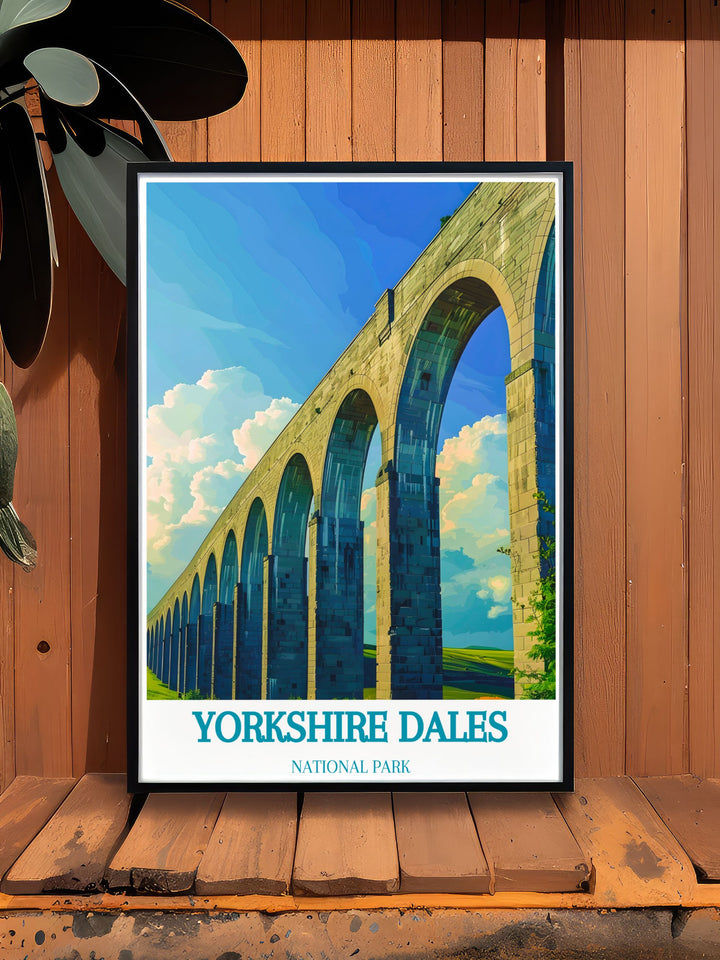 Experience the breathtaking views of Yorkshire Dales with this National Park print showcasing Ribblehead Viaduct and the surrounding landscapes a beautiful artwork that brings the serene beauty of Yorkshire into your living space ideal for nature lovers.