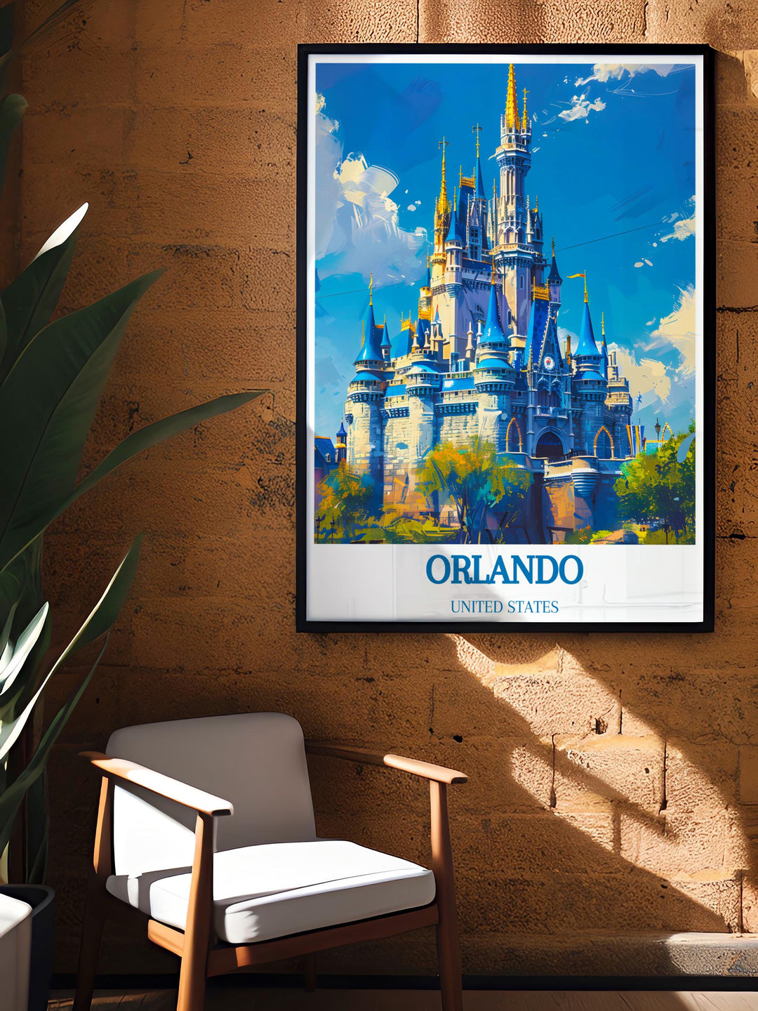 Elegant San Diego wall art designed to bring the essence of Californias coastal city into your home along with Cinderella Castle stunning living room decor ideal for creating a harmonious blend of modern and classic styles in any room of your home