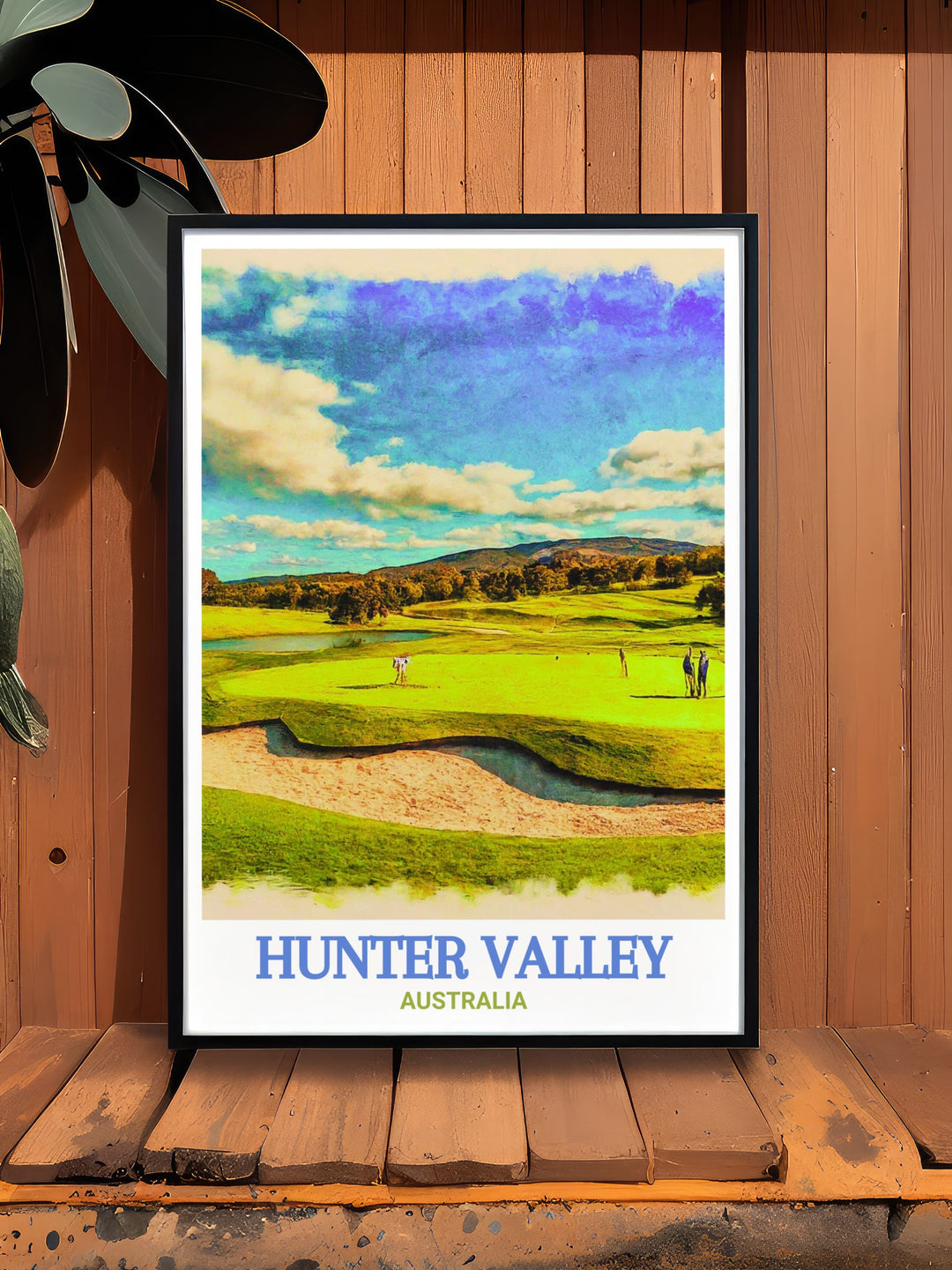 Stunning Australia wall art capturing the scenic beauty of Hunter Valley Golf and Country Club ideal for enhancing your home decor with a touch of sophistication and offering a unique gift option for travelers and golf aficionados.