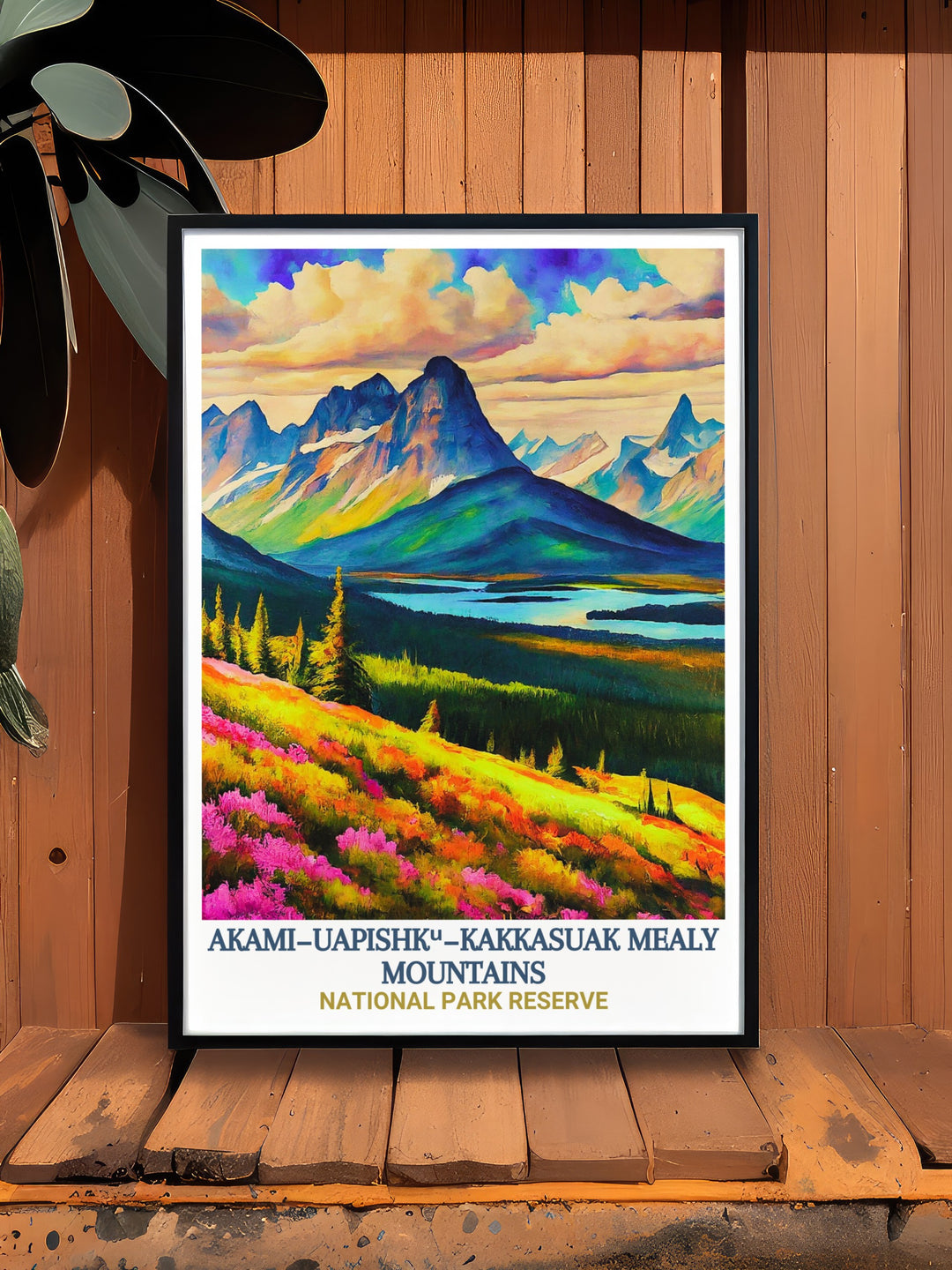 This framed art of the Mealy Mountains and Lake Melville reflects the peaceful and expansive nature of Newfoundlands wilderness. Perfect for adding a touch of adventure and tranquility to your living space.