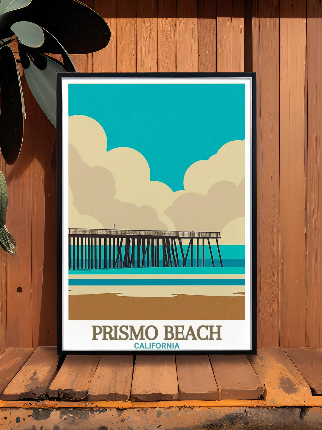 Beautiful Pismo Beach Art in a California Print ideal for adding coastal charm to your living space Pismo Beach Pier artwork brings elegance and tranquility to any room