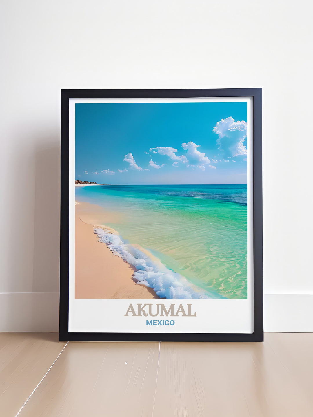 Stunning Akumal Wall Art capturing the beauty of Akumal Beach adding a touch of tropical charm to any space