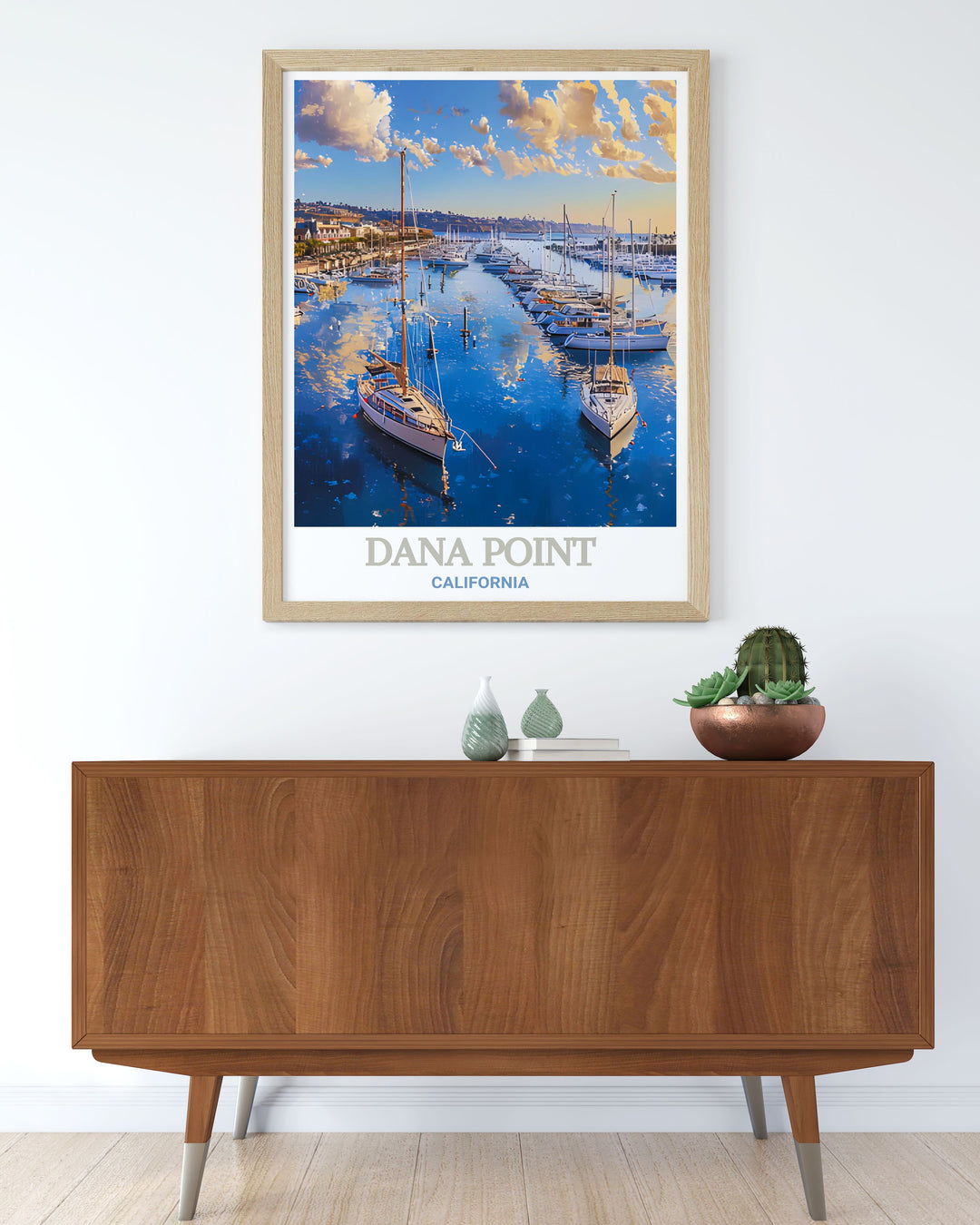 Enhance your home decor with this beautiful Dana Point Harbor print. Featuring the intricate details of the harbor this California artwork is ideal for anyone who loves the serene and captivating landscapes of Dana Point Harbor.