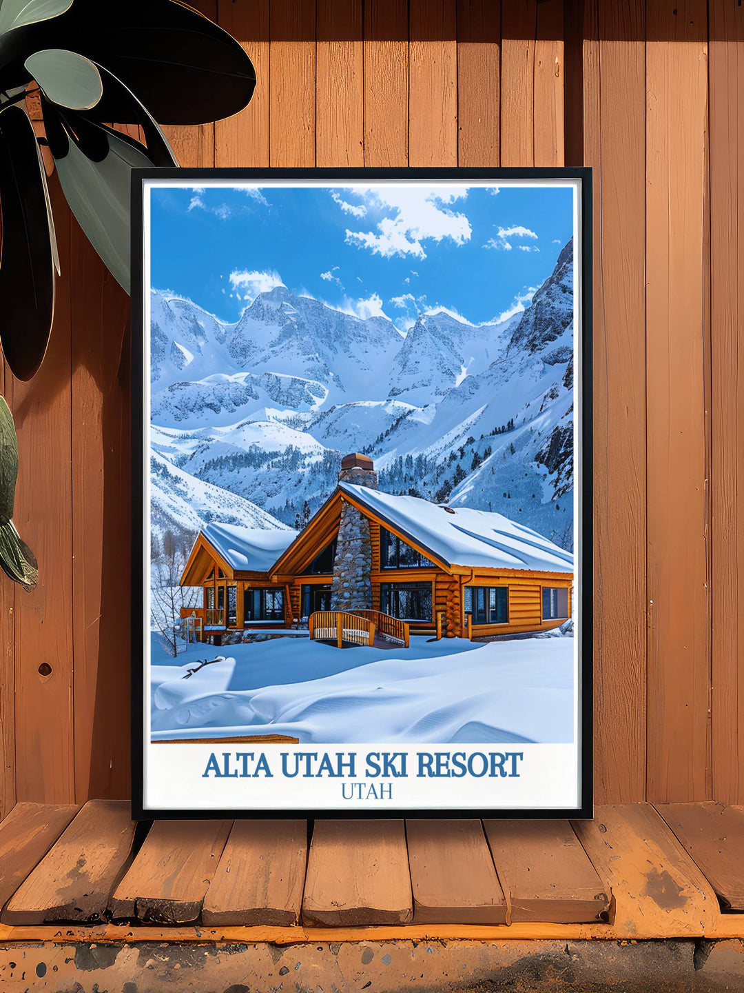 Stunning Ski Resort Print featuring Alta Utah Ski Resort bringing the thrill of skiing into your home Rustler Lodge modern decor perfect for any room stunning living room decor elegant home decor