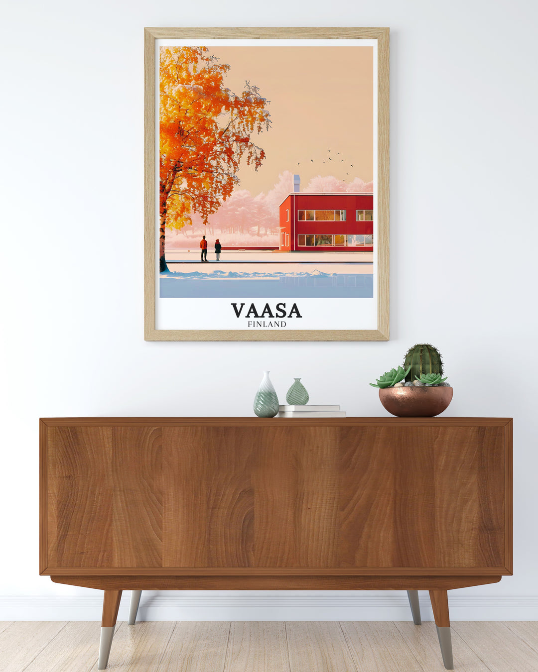 Celebrate the natural beauty of Finlands coastlines with this Vaasa travel print. Featuring the Gulf of Bothnia and Vaasa University, this wall art is an ideal gift for lovers of travel, nature, and Scandinavian design.