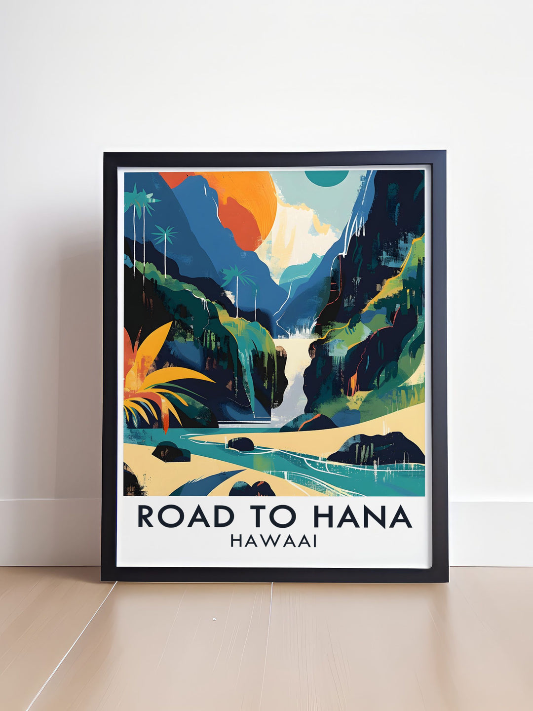 Hawaii Travel Posters featuring the Road to Hana and Sacred Pools perfect for inspiring wanderlust and enhancing your living space with tropical charm