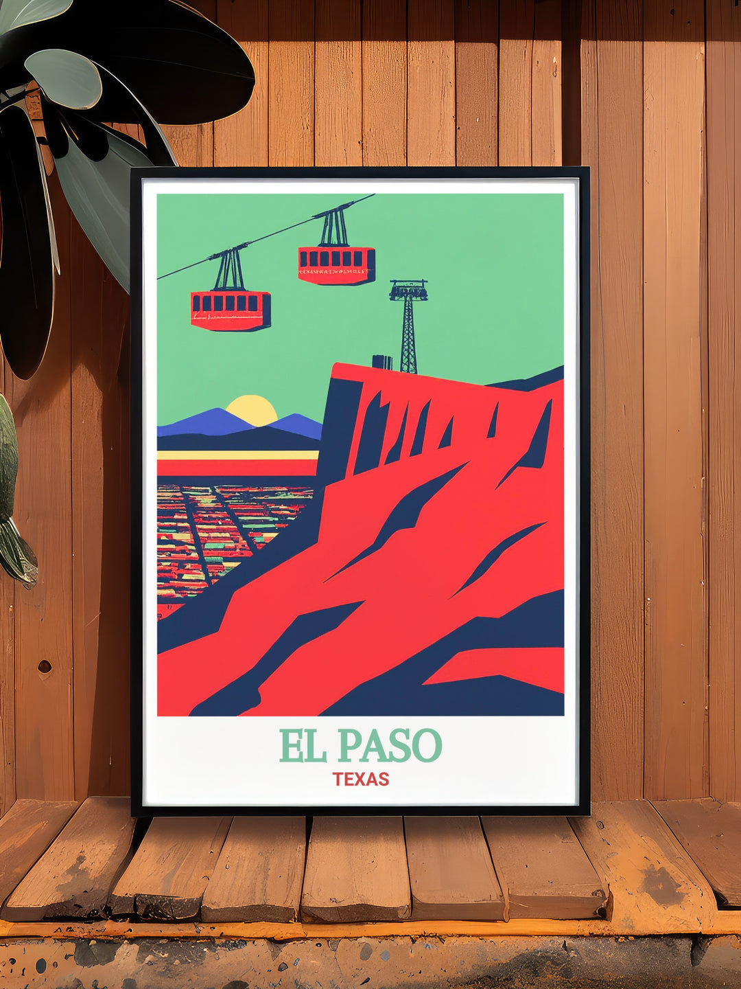 This Texas canvas art showcases the majestic scenery of El Paso and the Wyler Aerial Tramway. The dynamic colors and attention to detail make it a standout piece for any room. Whether youre an adventurer or a nature lover, this print captures the wild beauty of Texas in a timeless design.