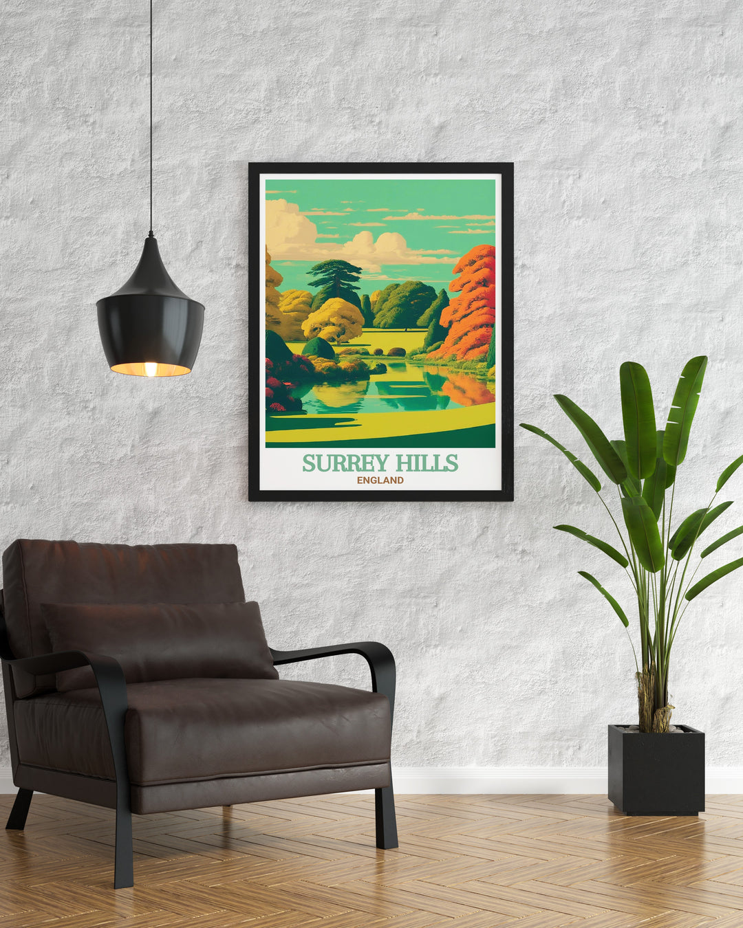 Capture the enchanting beauty of Surrey Hills with this detailed art print featuring Winkworth Arboretum. This piece brings the vibrant colors and serene landscapes of this AONB into your home, offering a perfect addition to any decor. Ideal for nature lovers and those who appreciate the English countryside