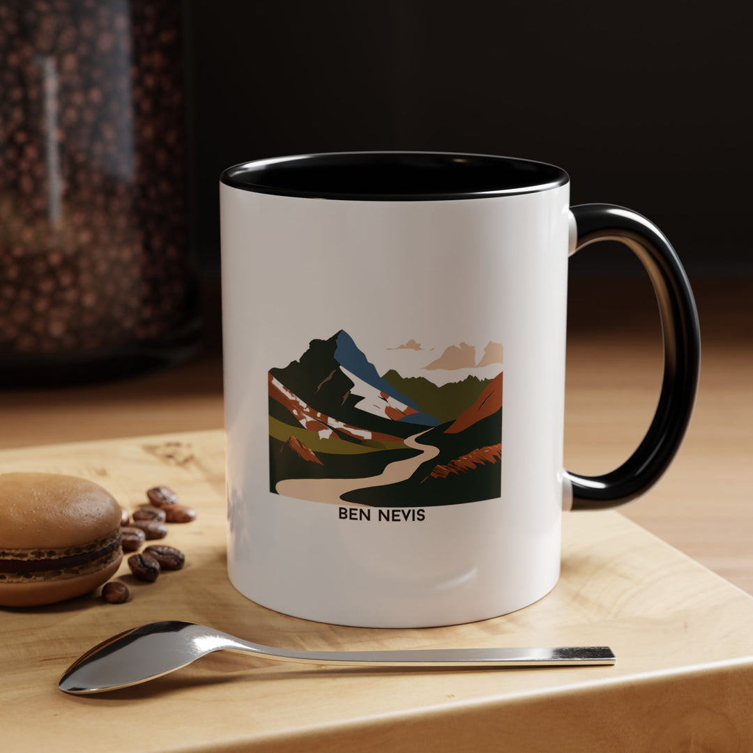 Celebrate Scotland’s stunning landscapes with this Ben Nevis mug adorned with intricate artwork. Crafted from durable ceramic, it is dishwasher safe and ideal for gifting or daily coffee routines, bringing the charm of the Highlands to every sip.