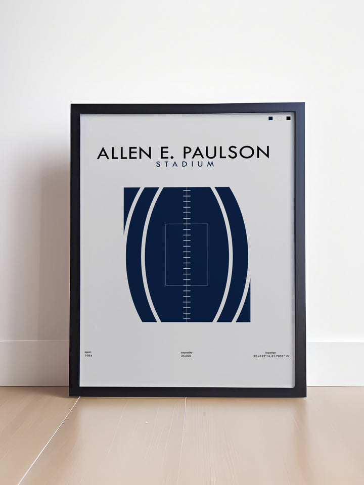 Paulson Stadium Modern Art bringing the energy of college football to your home perfect for Hail Southern fans and GATA Football supporters