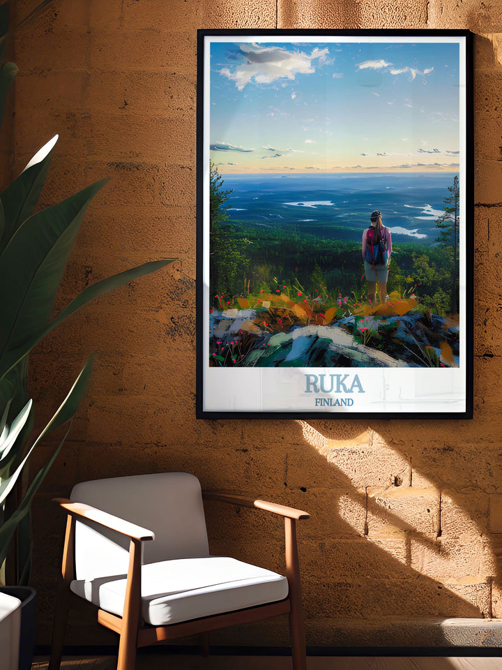 Celebrate the beauty of Finland with our Kuusamo Fell Artwork including Ruka Finland Poster and Levi Lapland Finland Prints ideal for gifting and enhancing your home with stunning skiing wall art