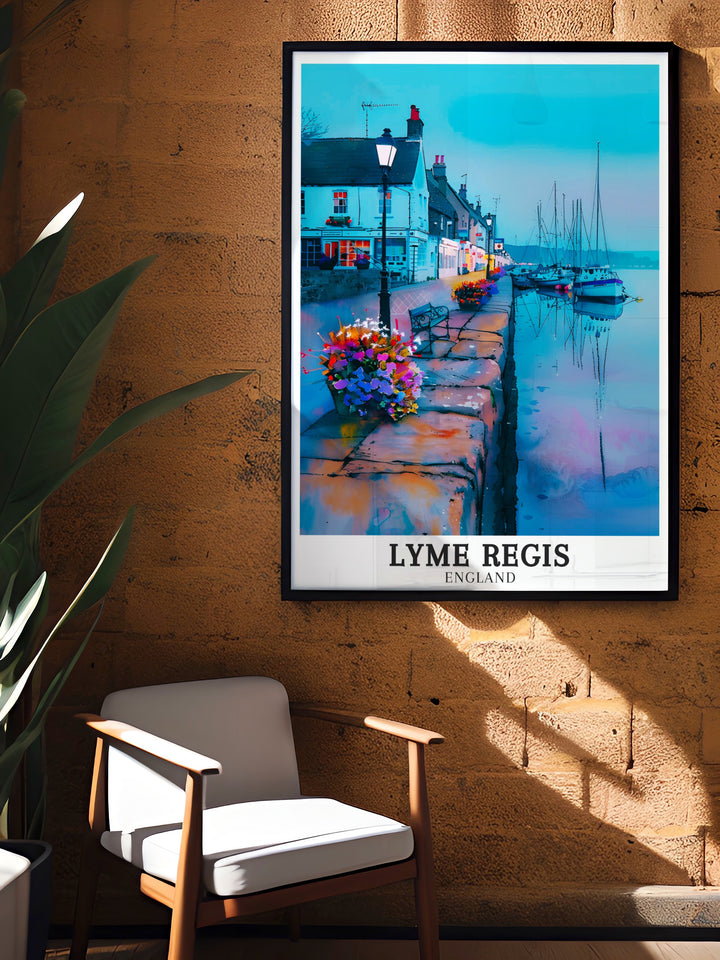 Featuring The Cobb and Lyme Regis Harbour, this canvas art brings the charm of the English seaside into your home. Perfect for anyone who appreciates British landscapes and maritime history, this artwork is a stunning tribute to one of Englands iconic coastal towns.