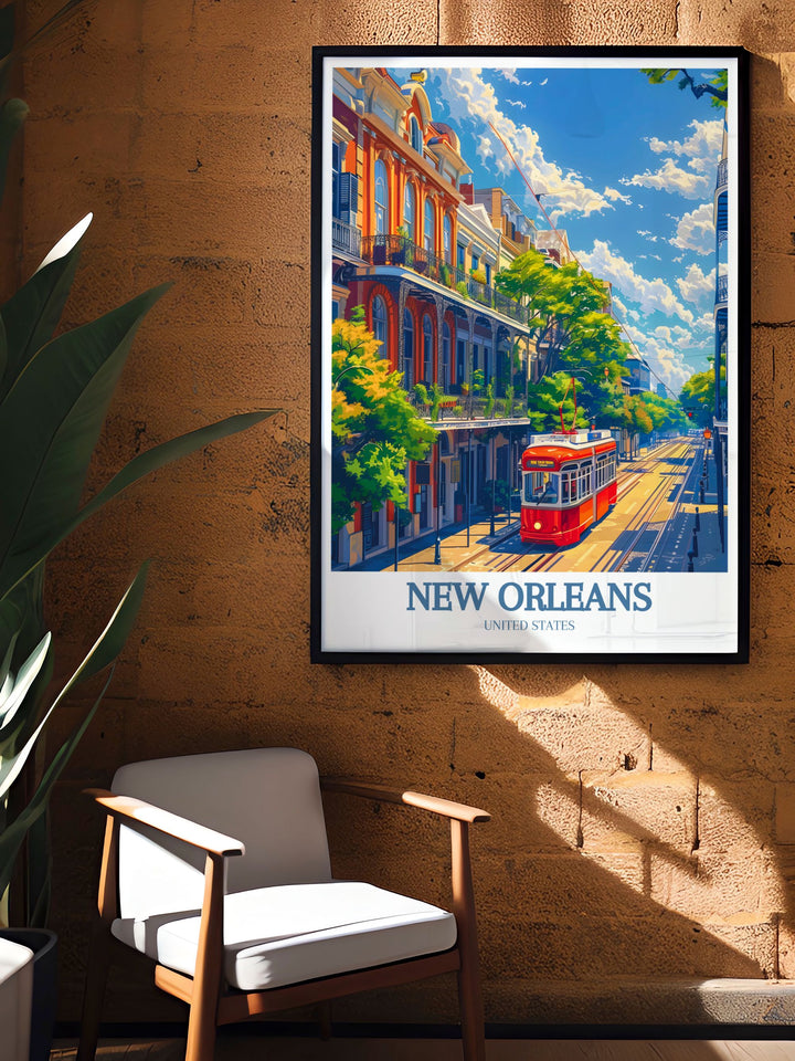 Captivating Jackson Square and Bourbon Street artwork perfect for those who want to celebrate New Orleans rich history and vibrant street life