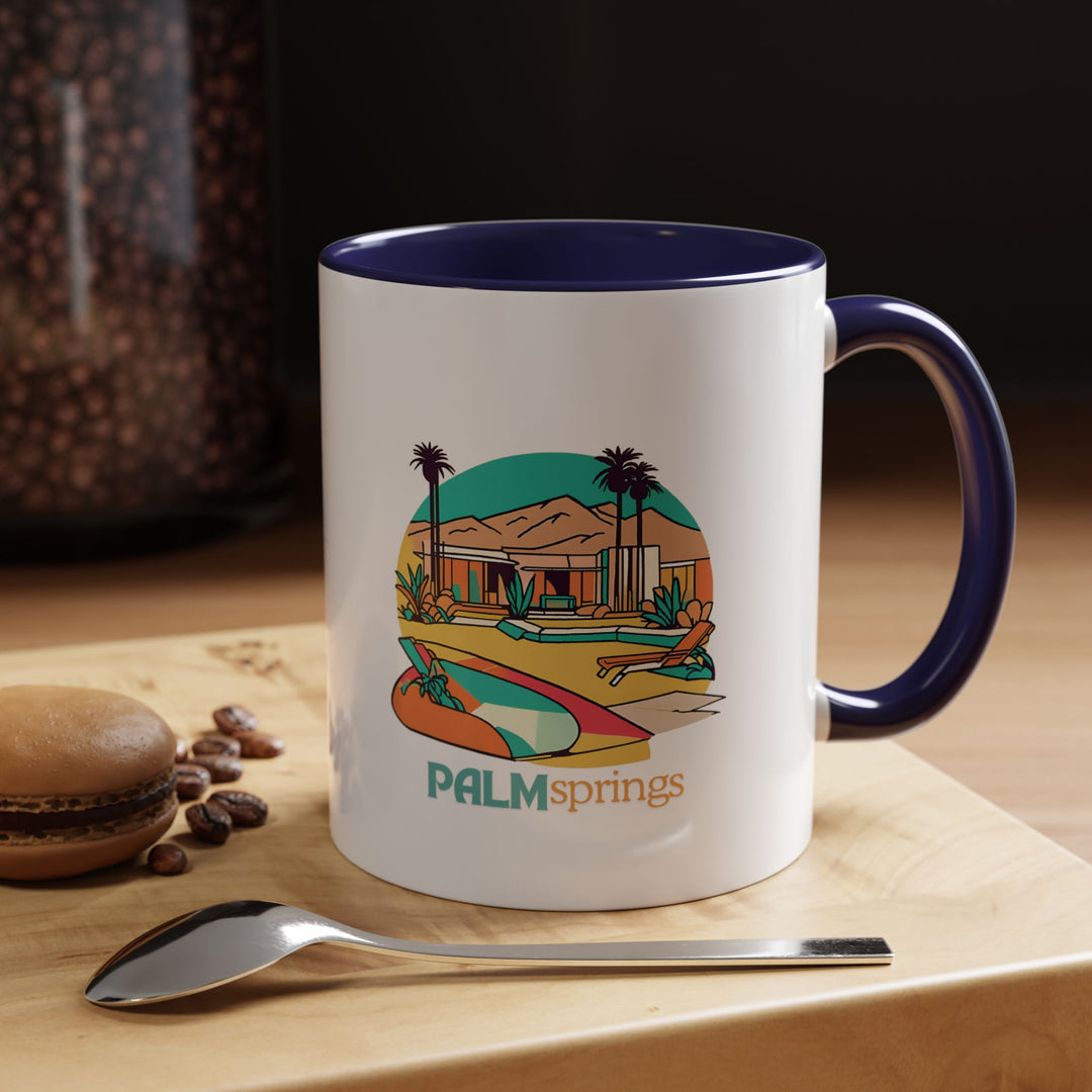 This Palm Springs mug combines artistic beauty with practical functionality. Featuring detailed artwork of the city’s scenic views and modern architecture, it is made from high-quality ceramic, dishwasher safe, and perfect for coffee or tea lovers.