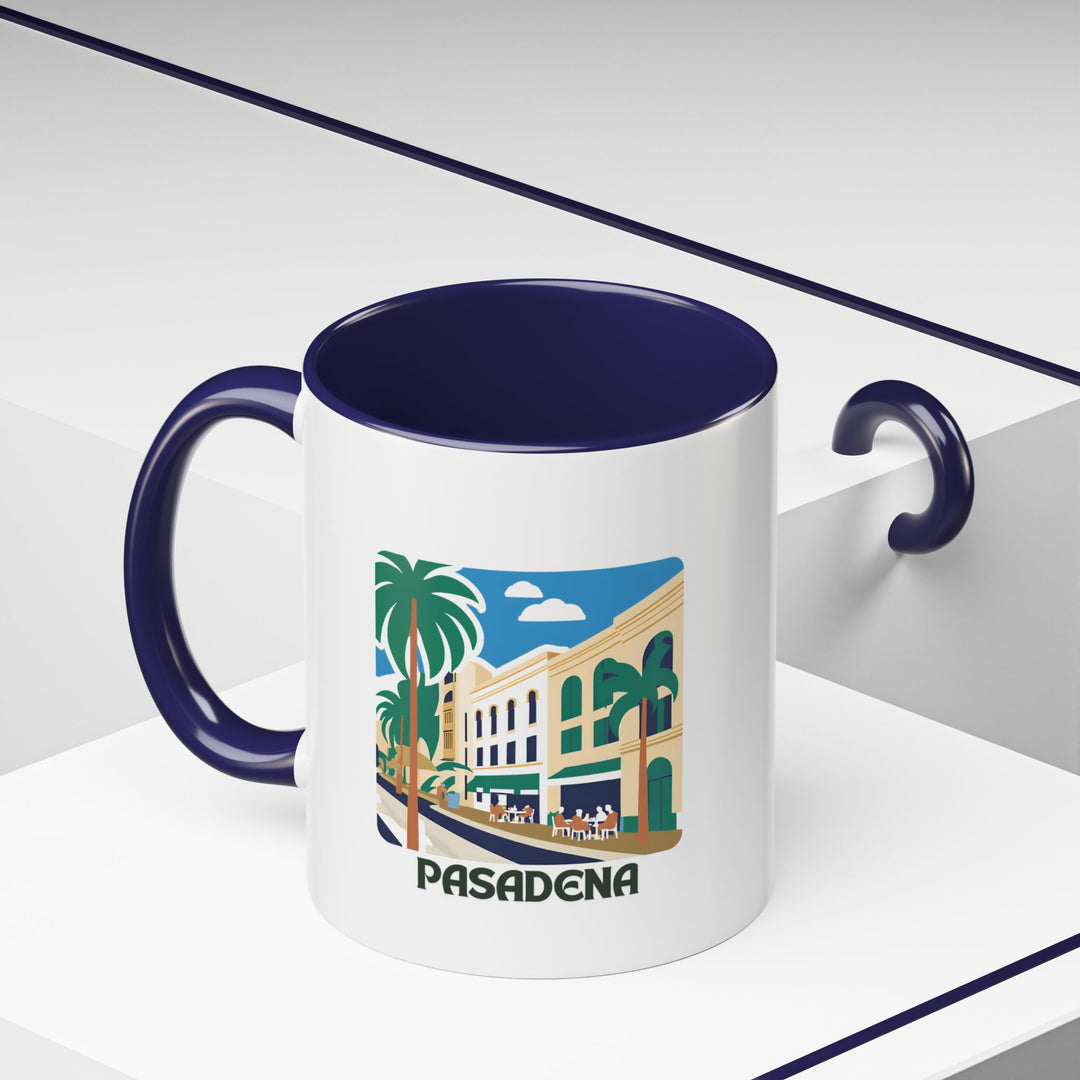 Bring the charm of Pasadena to your daily routine with this stylish ceramic mug. Featuring detailed artwork of the city’s scenic views and historic buildings, it is durable, dishwasher safe, and microwave friendly, perfect for coffee and tea lovers alike.