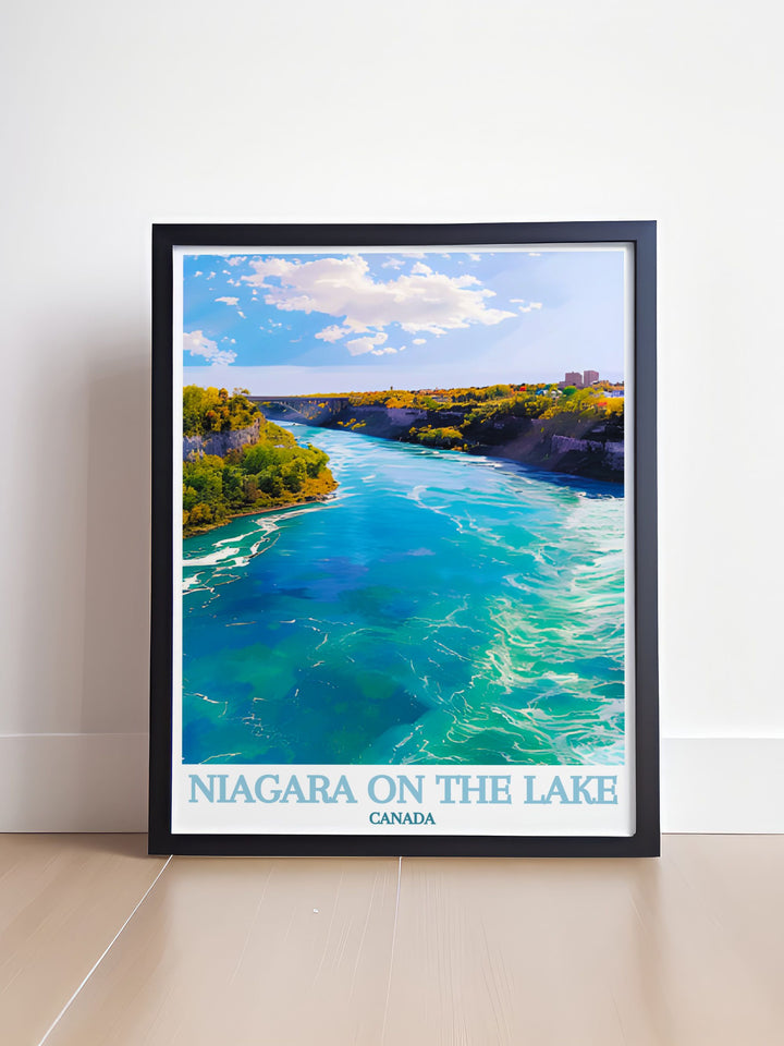 Niagara River framed prints offer elegant home decor perfect for transforming your living space into a haven of beauty and tranquility these Canada travel prints are crafted with attention to detail