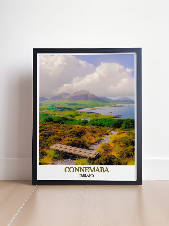 Explore the majestic landscapes of Connemara National Park, Ireland, featuring Diamond Hill and other peaks that provide spectacular views over the countryside and coastline, making it a must visit for nature lovers and outdoor enthusiasts.