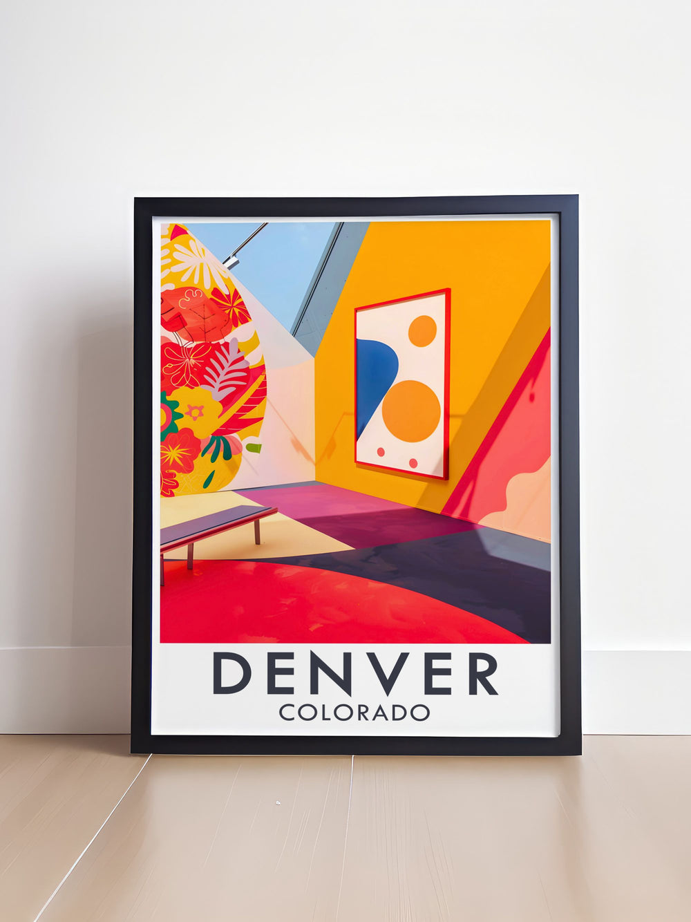 Boulder Colorado is beautifully depicted in this poster, showcasing its vibrant arts scene and stunning natural surroundings, making it a great addition to any art collection.