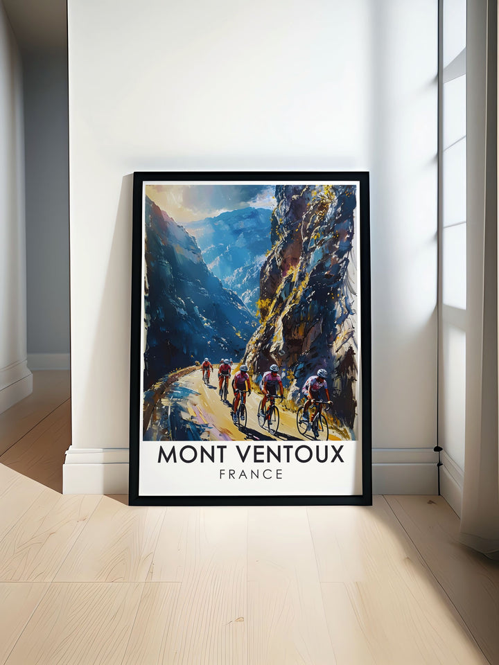 Gorges de la Nesque wall art featuring Provence France landscapes and Mont Ventoux prints perfect for elegant home decor and modern living rooms