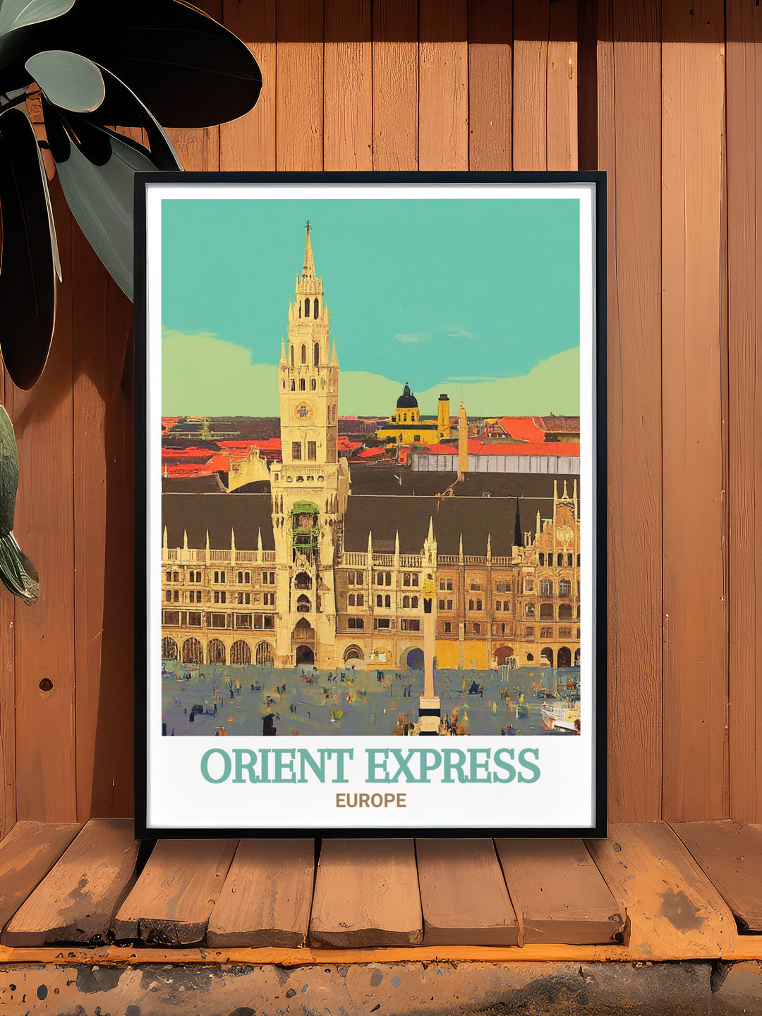 Step into the past with this vintage train poster, capturing the romance and adventure of the Orient Express. The retro inspired design and muted tones evoke a sense of nostalgia for the golden age of train travel, perfect for adding a historic touch to any room.