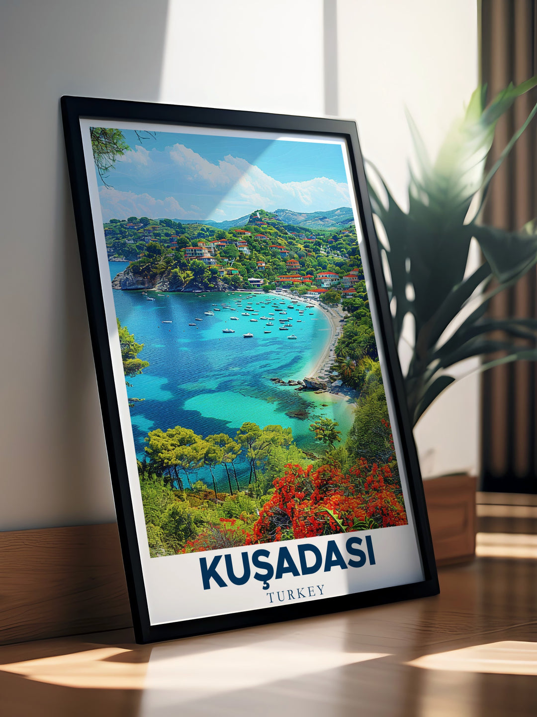 Stunning Pegion Island wall art capturing the vibrant beauty of Turkey. This Turkey travel print is a unique addition to any room and makes an ideal gift for those who love Turkish culture. Elevate your home decor with this beautiful art piece.