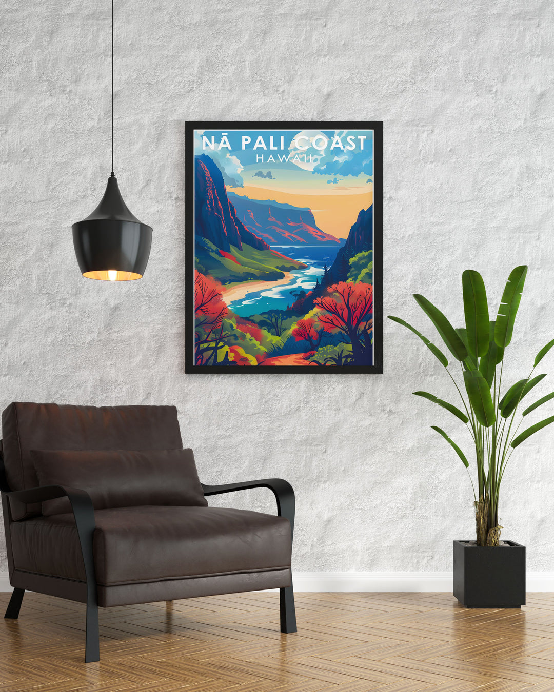 Create a serene retreat in your home with beautiful art decor showcasing Na Pali Coast. These prints are ideal for gifting or personal enjoyment.