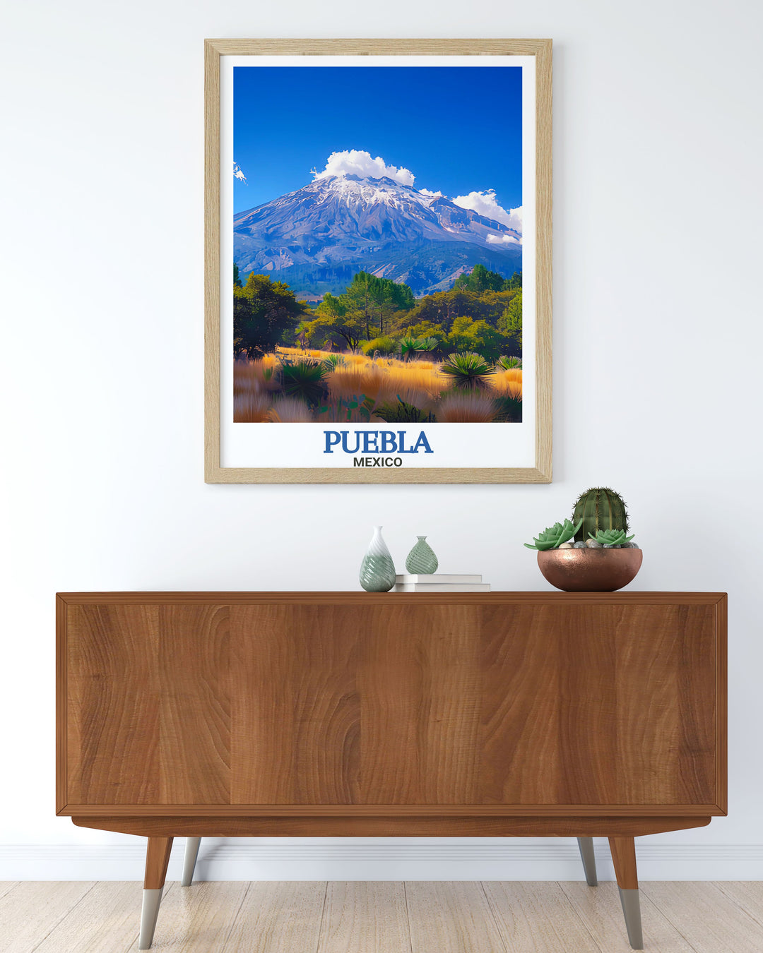 Puebla Wall Art with intricate details and colorful street scenes La Malinche Stunning Prints featuring majestic views of the volcano perfect for enhancing any living room decor unique travel poster prints that bring Mexicos beauty into your space