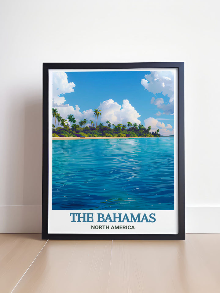 Andros Island modern decor transforms your space into a tropical escape with stunning prints of the Caribbean perfect for traveler gifts or elegant home decor these prints bring a sense of tranquility and adventure into any room of your home or office