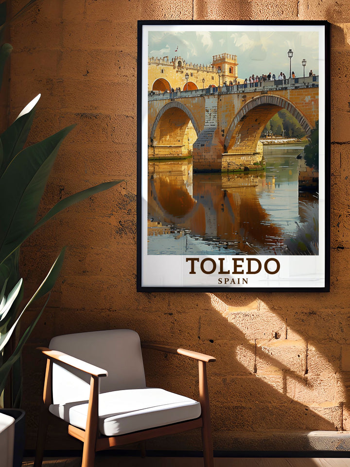 Breathtaking Wall Art featuring the Puente de San Martín perfect for art lovers and travelers looking to add a unique and elegant piece to their home decor