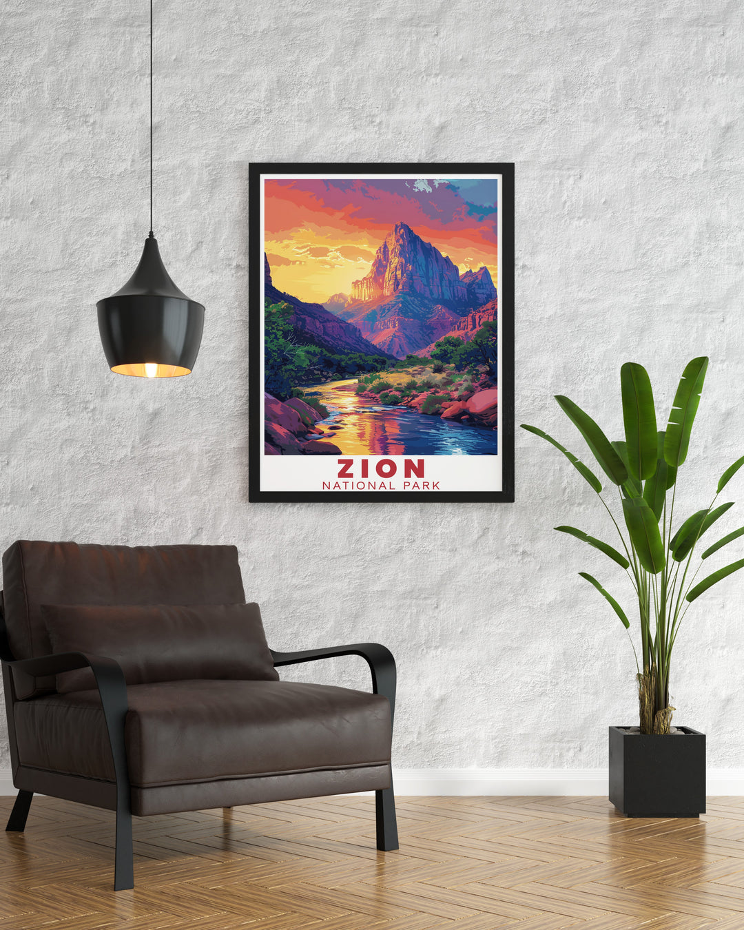 This Zion print beautifully illustrates The Watchman, inviting viewers to immerse themselves in its breathtaking scenery and geological wonders. Ideal for wall art enthusiasts, it embodies the adventurous spirit of Zion.