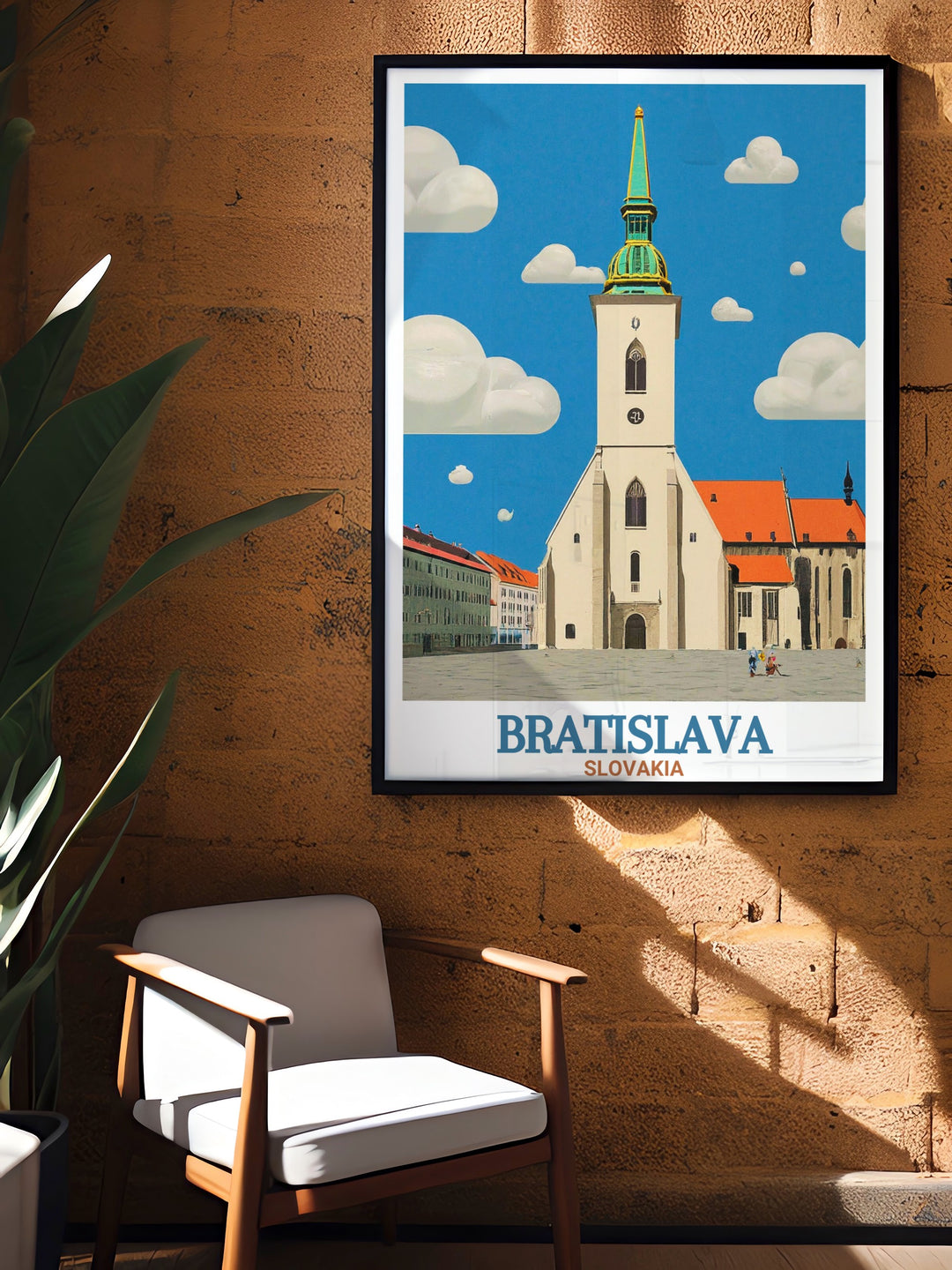 St. Martins Cathedral travel poster highlighting the grandeur and timeless charm of this historic site a perfect addition to living rooms bedrooms or offices enhancing any space with sophistication