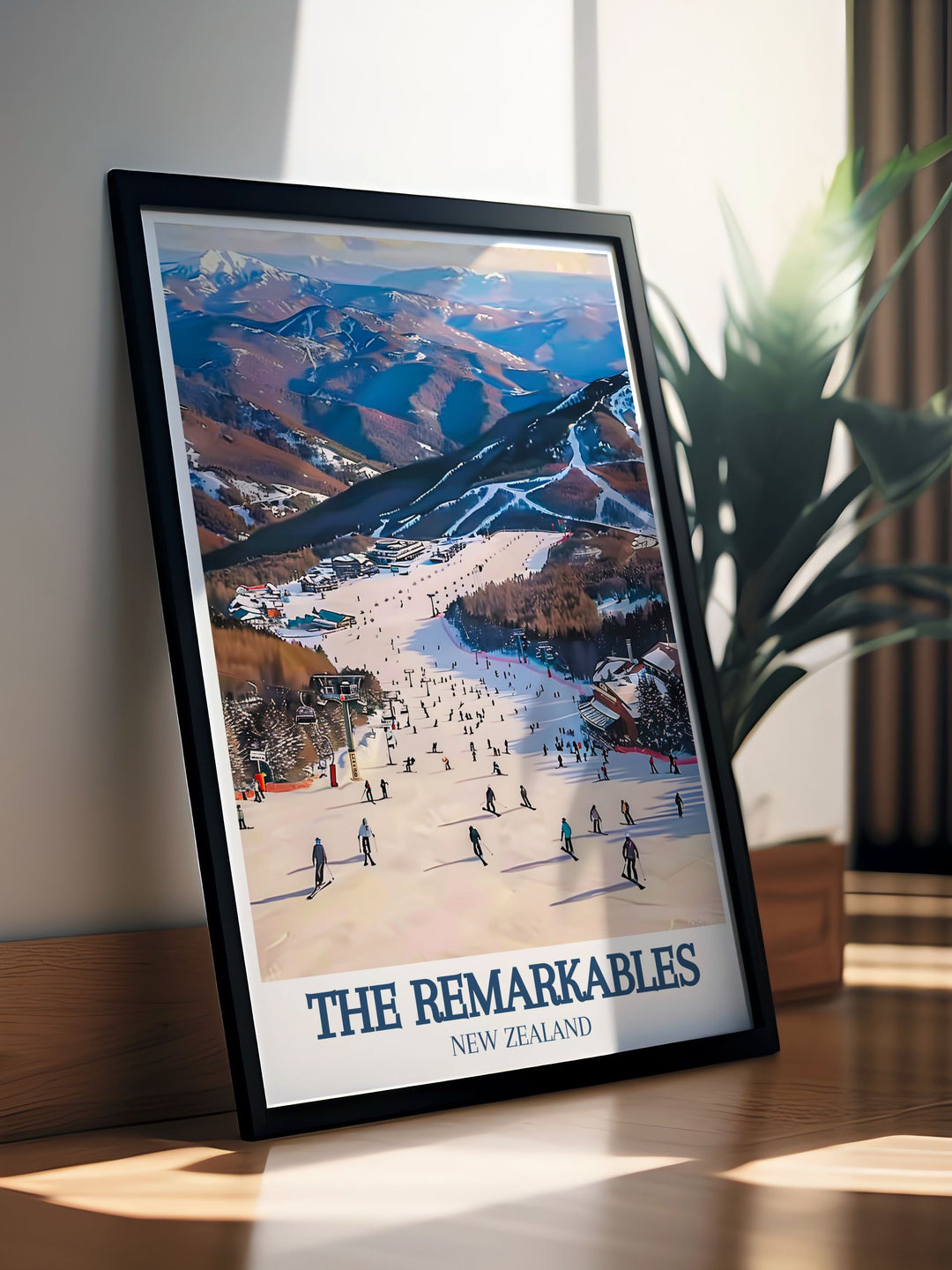 Our vintage travel prints of Shadow Basin The Remarkables range bring the charm of New Zealands ski resort to your walls Perfect for collectors and travel enthusiasts looking to add a unique touch to their art collection