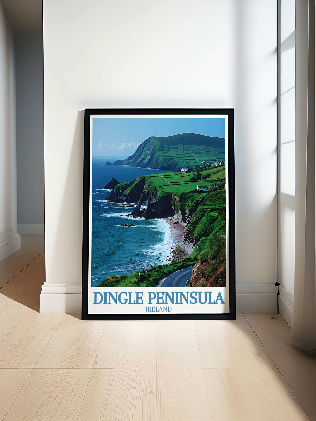 Slea Head Modern print showcasing the dramatic beauty of Dingle Peninsula with vibrant colors and intricate details