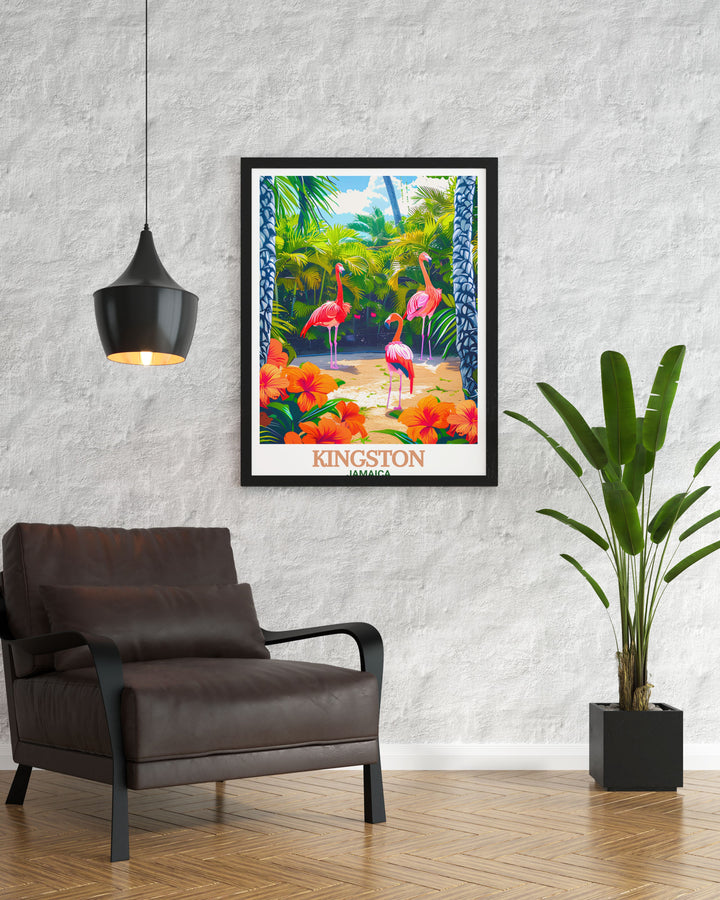 Bring the warmth and vibrancy of the Caribbean into your home with Kingston wall art and Hope Gardens prints featuring colorful Kingston street scenes and the tranquil beauty of Hope Gardens and Hope Zoo ideal for any room in your home