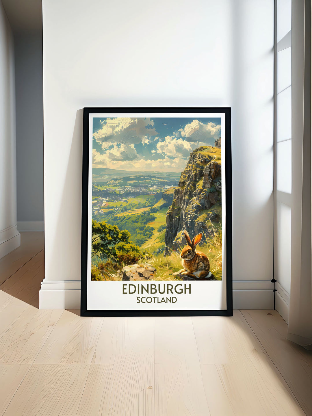 Edinburgh Castle Art print showcasing historic architecture with Authors Peak Modern prints adding a contemporary touch