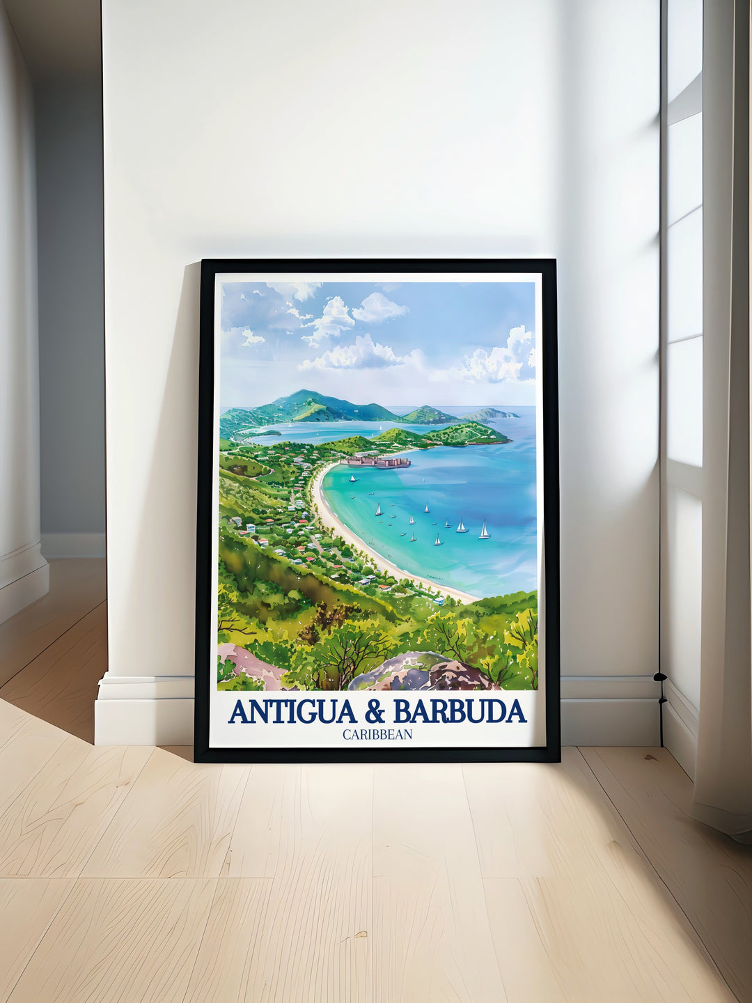 Fort James Wall Decor bringing the history and beauty of one of Antiguas most significant landmarks into your home. The artwork is perfect for those who love the Caribbean and want to create a rich, historically inspired ambiance with views of Fort James