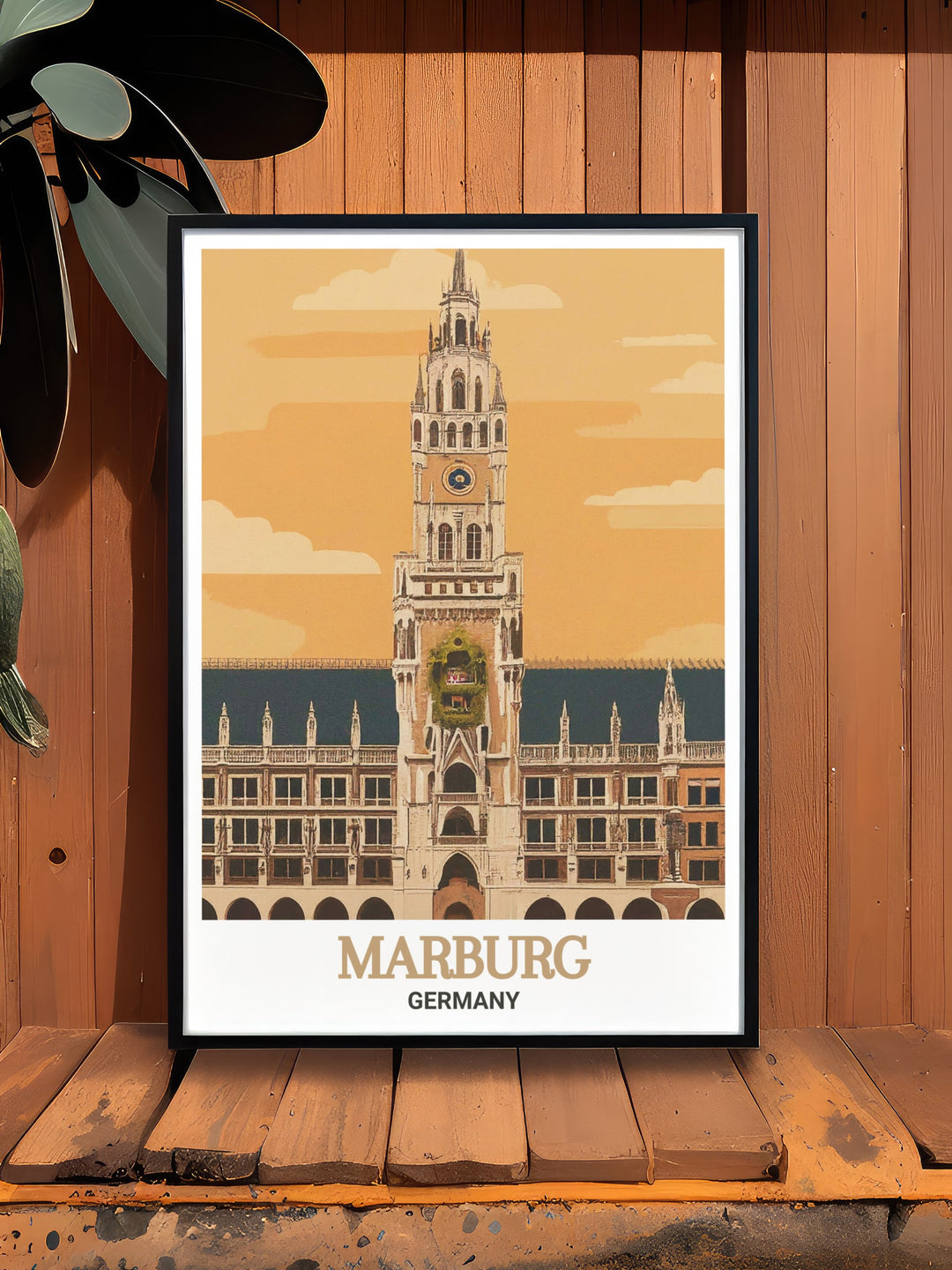 Adorn your walls with the charm of Marburgs Rathaus through this carefully crafted canvas art. The print brings the historic Town Hall to life with rich colors and fine details, making it an excellent choice for lovers of European history and architecture. This artwork adds depth and character to any space