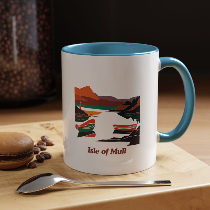 Bring the serene beauty of the Isle of Mull to your mornings with this stylish mug. Its detailed artwork inspired by the island’s dramatic landscapes makes it a standout addition to any collection. Dishwasher-safe and durable, it is perfect for gifting or personal use.