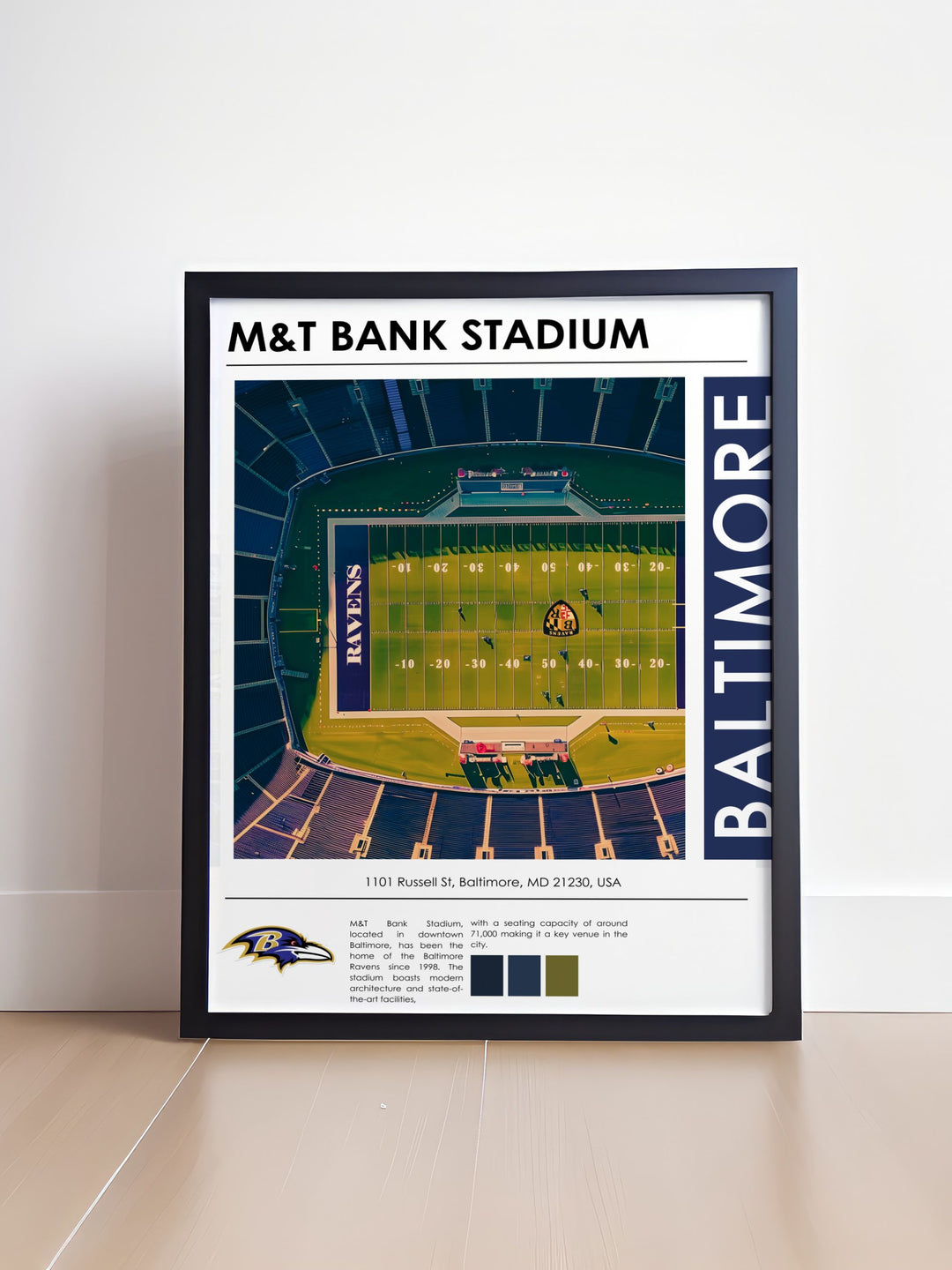 Celebrate the Baltimore Ravens with this vibrant painting of Lamar Jackson and Odell Beckham Jr. at M and T Bank Stadium a perfect piece for fans and collectors that brings the thrill of the game into any room