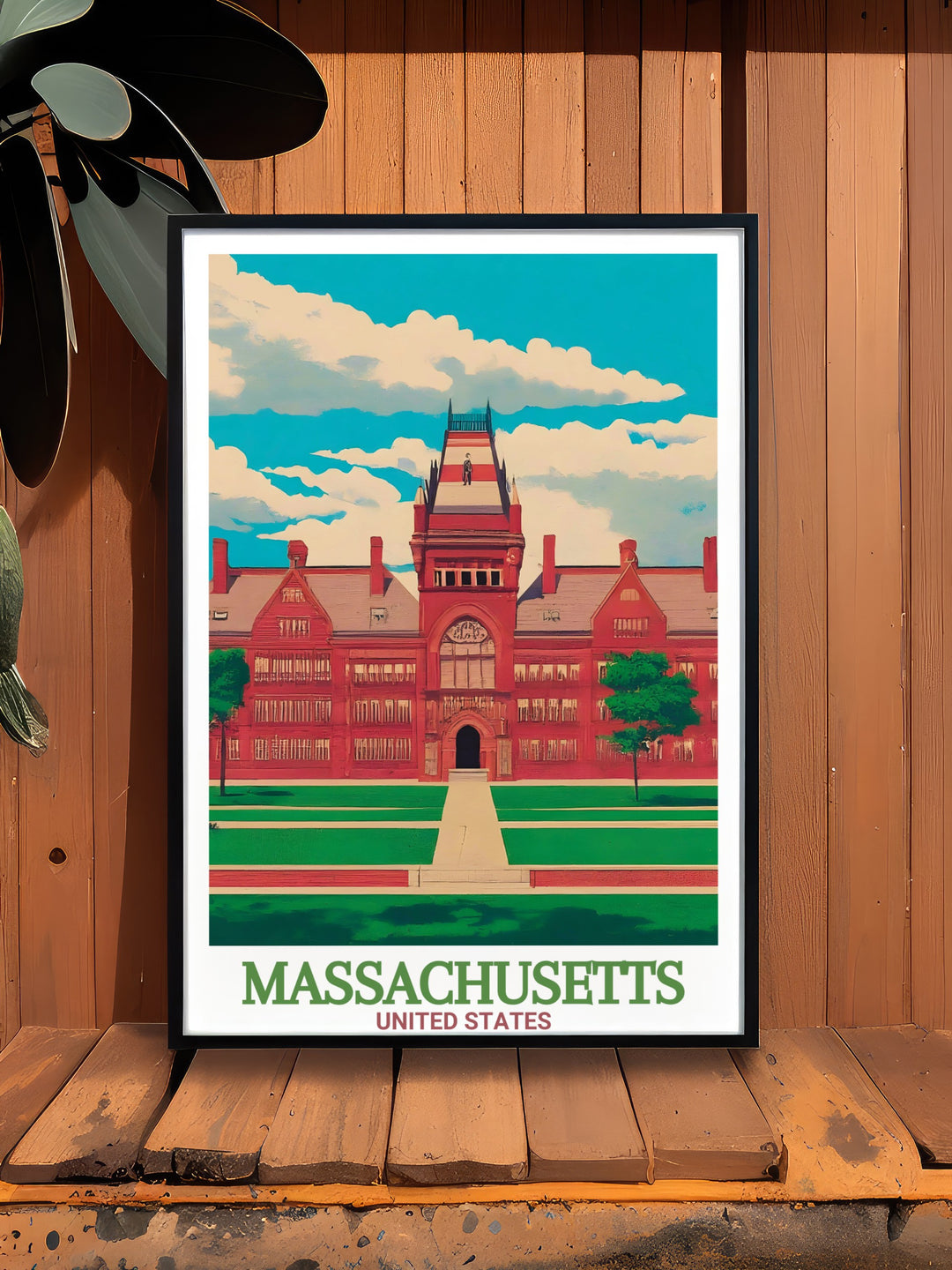 Harvard University Poster Print celebrates the history and prestige of one of the worlds most famous universities alongside Springfields cityscape. This travel print is a must have for anyone who loves Massachusetts and its rich cultural and academic history.