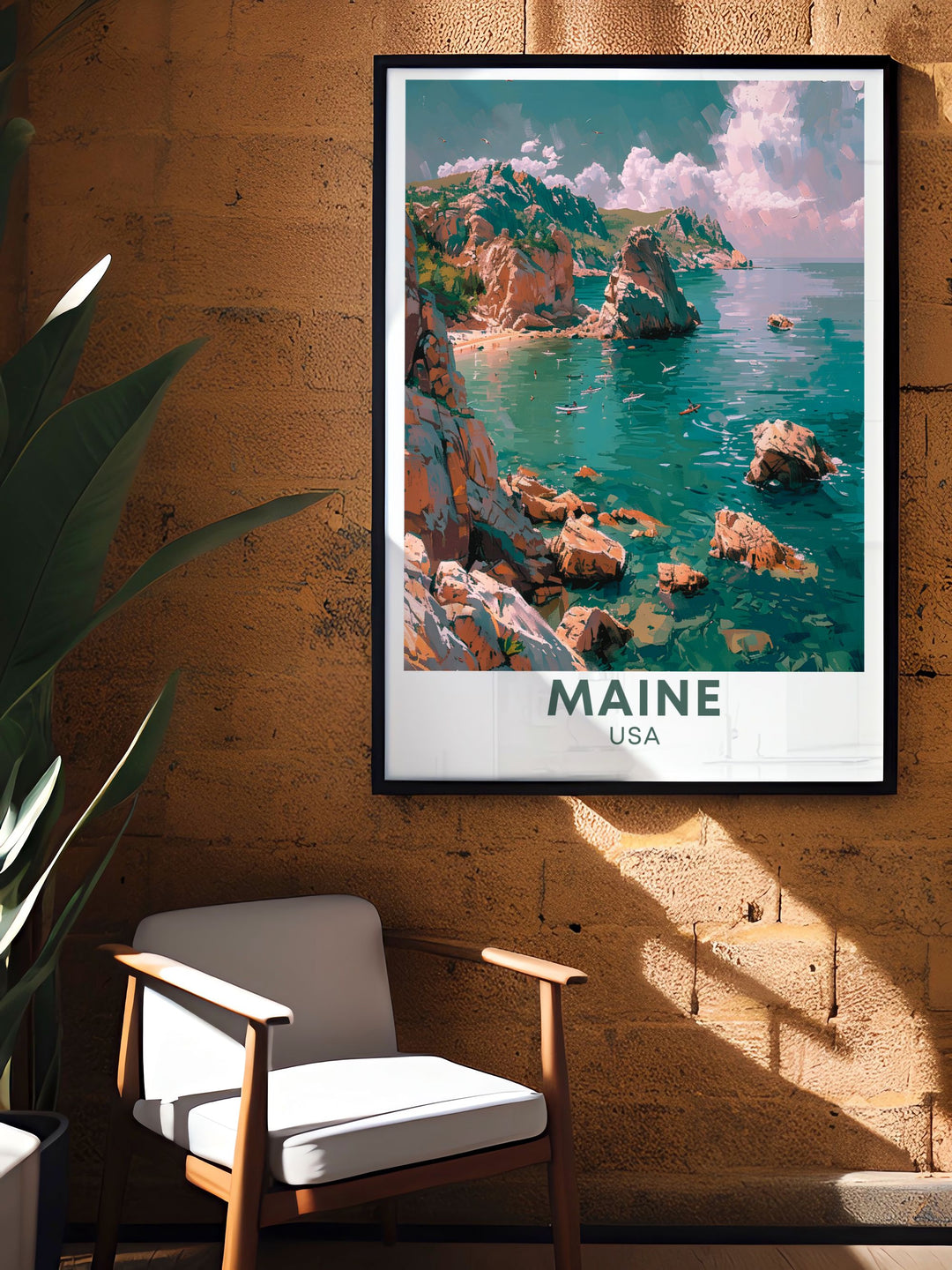 This art print celebrates the historical significance of Acadia National Park, established as the first national park east of the Mississippi River. Ideal for those who appreciate preserved natural beauty, this poster brings a piece of Maines heritage into your home.