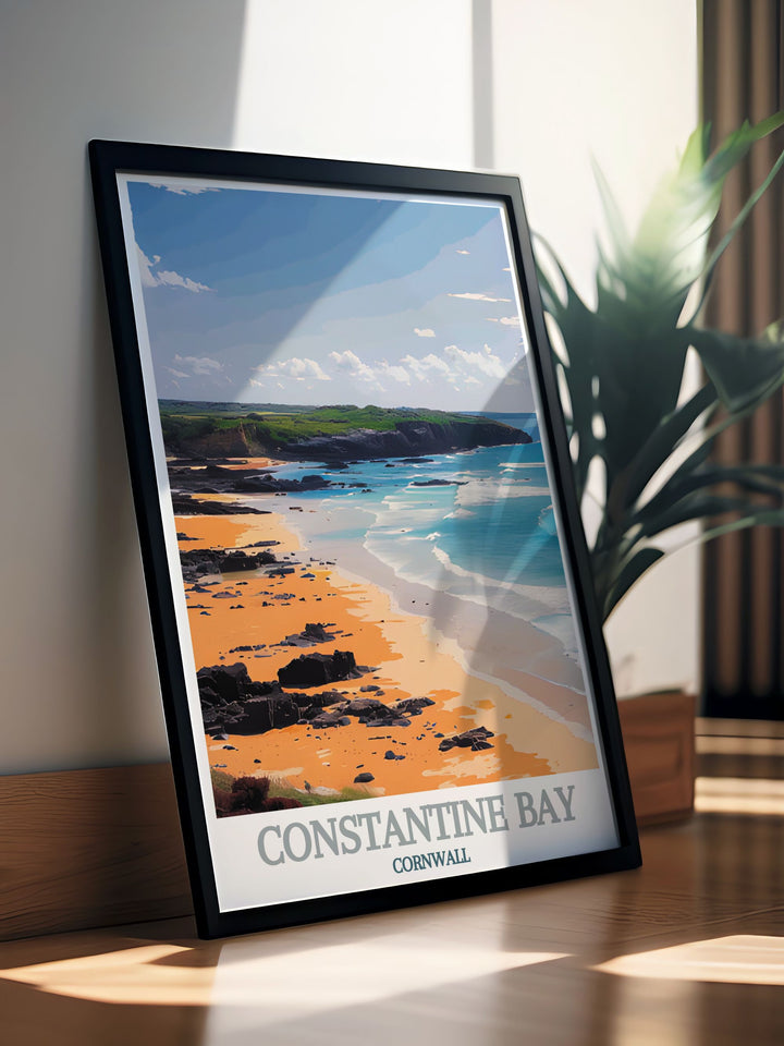 Experience the scenic beauty of Constantine Bay, part of the Wild Atlantic Way in Cornwall, England. The dramatic landscapes, sandy beaches, and charming villages along this coastal route make it a perfect destination for adventurers and explorers.