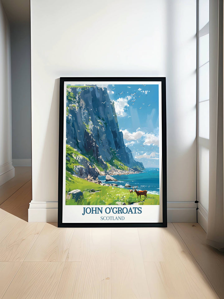 Scottish Highlands Signpost artwork showcasing the iconic landscapes of Scotland. Perfect for nature enthusiasts and those who love Scotland cycling. A beautiful piece for home decor and a tribute to the breathtaking vistas of the Highlands.