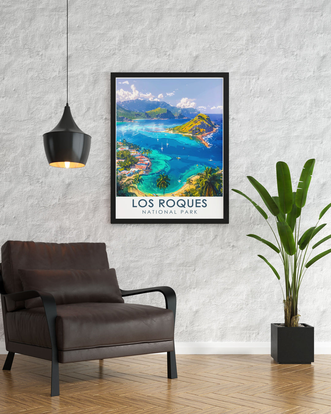 A vibrant Venezuela poster print featuring the stunning Angel Falls and the pristine beauty of Los Roques National Park, capturing the essence of Venezuelas diverse landscapes. This artwork is perfect for travelers and nature lovers, adding a touch of tropical adventure to any space.