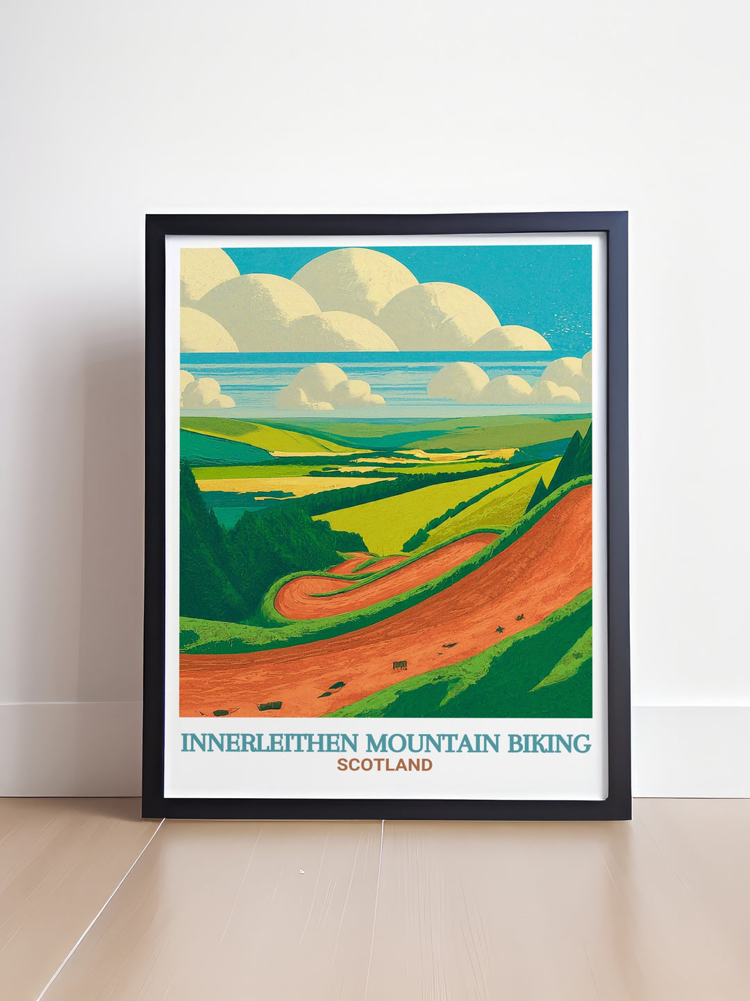 Innerleithen Red Bull Downhill wall art brings the action of Scotlands most exciting MTB trails to your decor. Whether for your home or a gift, this poster captures the heart pounding adventure and stunning scenery of Scotlands renowned cycling destinations.