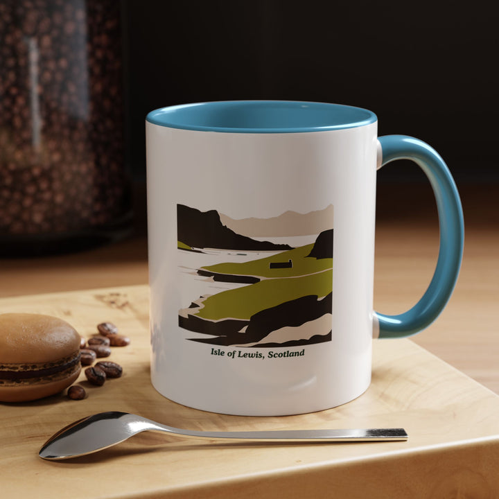 Celebrate the beauty of the Isle of Lewis with this beautifully crafted mug. Ideal for coffee or tea lovers, it features artwork of the scenic landscapes of Scotland’s Isle of Lewis. Durable and dishwasher-safe for daily use.