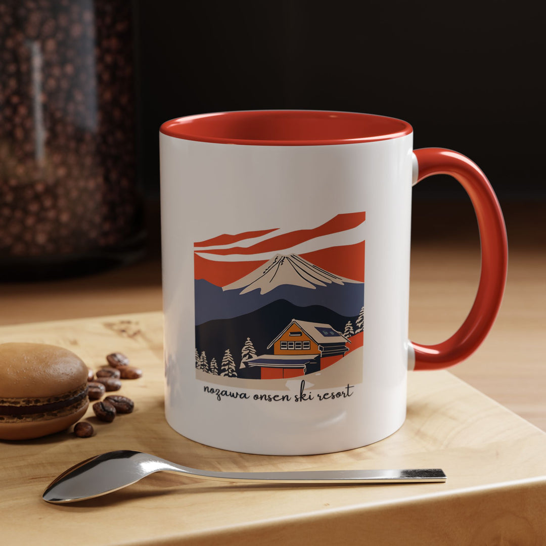 Enjoy your favorite beverages with this Nozawa Onsen Ski Resort mug showcasing vibrant artwork of Japan’s premier ski destination. Durable and dishwasher safe, it is perfect for personal use or as a meaningful gift for fans of winter sports and cultural heritage.