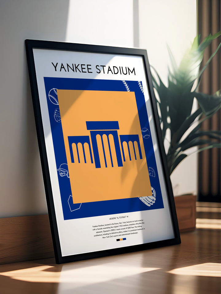 Yankee Stadium Artwork offering a high quality representation of the beloved baseball stadium perfect for sports fans and collectors