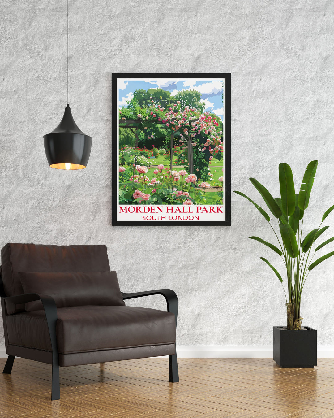 Elegant framed print of Morden Hall Park Rose Garden brings the beauty of Londons historic park into your home perfect for adding a touch of sophistication and natural charm to your wall decor