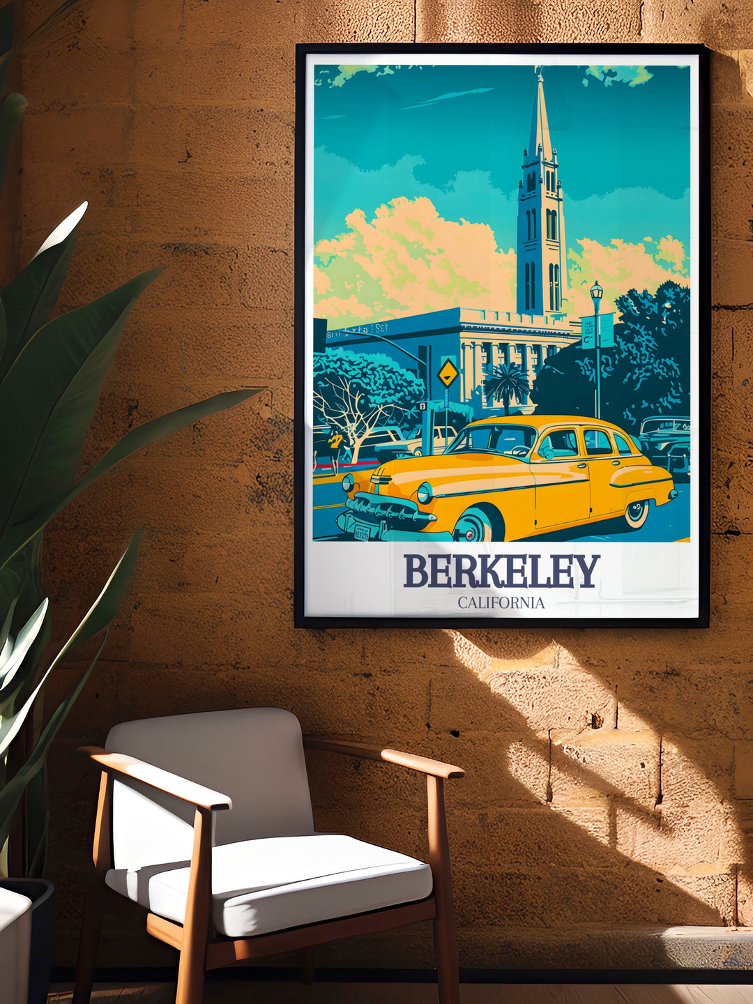 This fine line Berkeley Hills and Campanile poster offers a modern take on classic Northern California art. Featuring detailed illustrations and vibrant colors, this artwork is perfect for anyone looking to showcase their love for Berkeley or add a touch of the Bay Area to their decor.